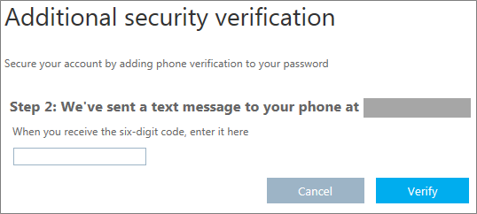 Getting the six-digit code and typing it in the text box