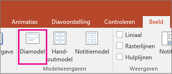shows the slide master button on the ribbon in PowerPoint